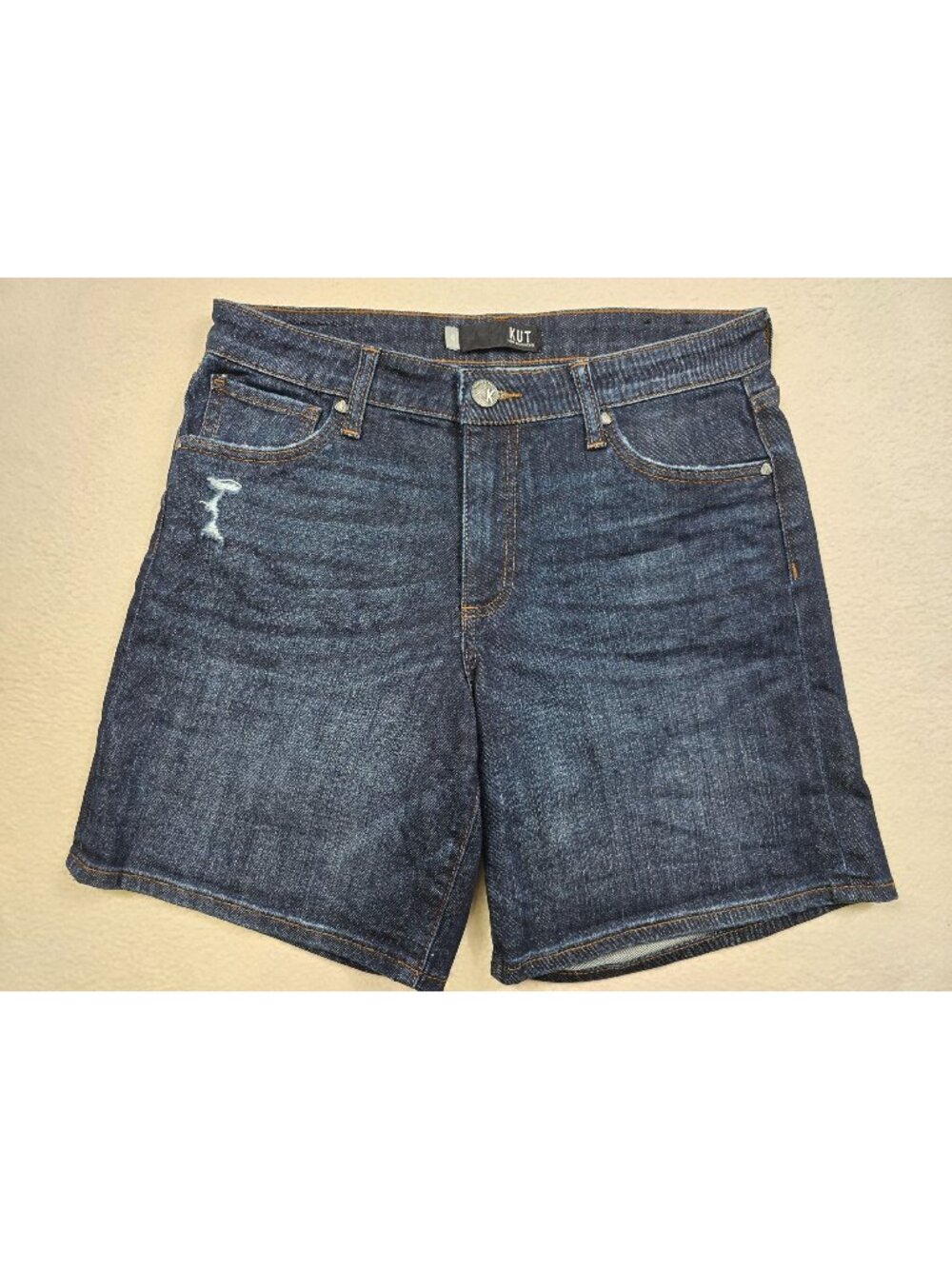 Kut From The Kloth Womens 6 Chloe Boyfriend Short Denim Jeans